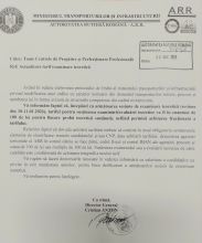 100 LEI TAXA EXAMEN / PROBA